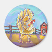 Aimant Cadeaux et accessoires de poulet (Devant)