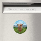 Aimant Cadeaux et accessoires de vache Highland (In Situ (Lave-vaisselle))