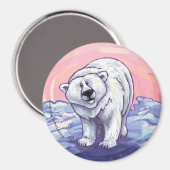 Aimant Cadeaux et accessoires d'ours polaire (Recto/Verso)