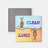 Aimant Cadeaux et accessoires Kangaroo (Recto/Verso)