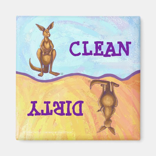 Aimant Cadeaux et accessoires Kangaroo (Devant)