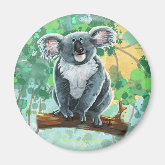 Aimant Cadeaux et accessoires pour ours Koala (Devant)