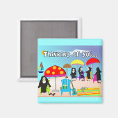 Aimant Cadeaux et cartes d'art de la religieuse (Recto/Verso)