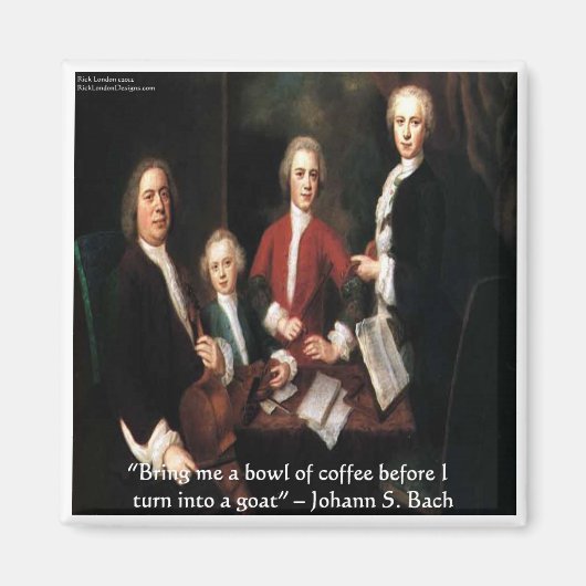 Aimant Cadeaux et Cartes de citations de café graphiques (Devant)