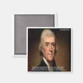 Aimant Cadeaux et Cartes Thomas Jefferson Trickle Down (Recto/Verso)