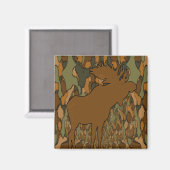 Aimant Cadeaux et invitations camouflage d'orignal (Recto/Verso)
