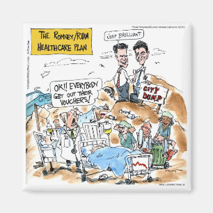 Aimant Cadeaux et T-shirts drôles sur la santé de Romney/
