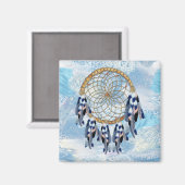Aimant Cadeaux Exotic Blue Dream Catch (Recto/Verso)