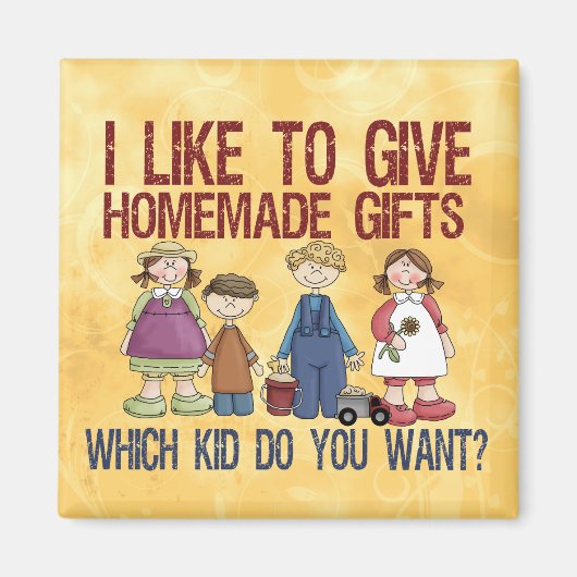 Aimant Cadeaux faits maison (Devant)