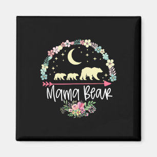 Aimant Cadeaux Fête Des Mères Ours Mama Avec 2 Cubs Cute