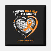 Aimant Cadeaux Garçons Filles Leucémie Sensibilisation So (Devant)