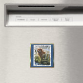Aimant Cadeaux Golden Retriever (In Situ (Lave-vaisselle))
