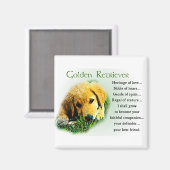 Aimant Cadeaux Golden Retriever (Recto/Verso)