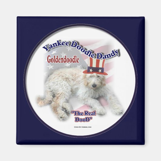 Aimant Cadeaux Goldendoodle (Devant)