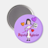Aimant Cadeaux hygiénistes dentaires Coeurs adorables Des (Recto/Verso)