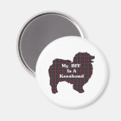 Aimant Cadeaux Keeshond BFF (Recto/Verso)