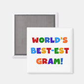 Aimant Cadeaux lumineux de couleurs de gramme du (Recto/Verso)