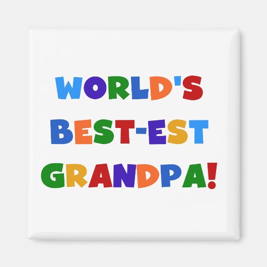 Aimant Cadeaux lumineux de couleurs de grand-papa du (Devant)