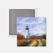 Aimant Cadeaux magnétiques du phare de Cape Poge (Recto/Verso)