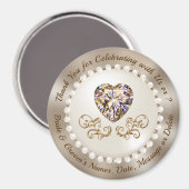 Aimant Cadeaux Merci bon marché pour les clients Mariages (Recto/Verso)