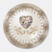 Aimant Cadeaux Merci bon marché pour les clients Mariages (Devant)