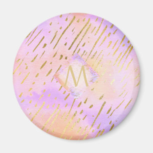Aimant Cadeaux Monogramme pour Filles qui Aiment le Rose