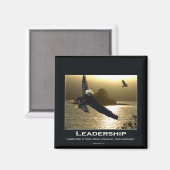 Aimant Cadeaux Motivationnels de l'aigle chauve (Recto/Verso)