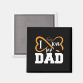 Aimant Cadeaux papa | J'aime mon père (Recto/Verso)