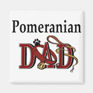 Aimant Cadeaux papa Poméraniens