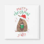 Aimant Cadeaux père Noël Armadillo Texas (Devant)