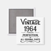 Aimant Cadeaux personnalisés soixante vintages 60e annive (Recto/Verso)