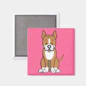 Aimant Cadeaux Pitbull et marchandises (Recto/Verso)