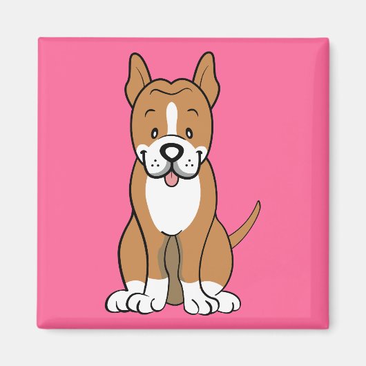 Aimant Cadeaux Pitbull et marchandises (Devant)