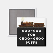 Aimant cadeaux pour amateur de train (Recto/Verso)