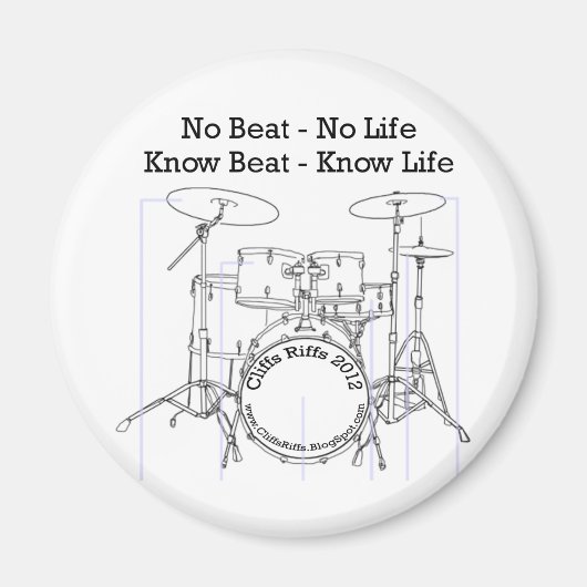 Aimant Cadeaux pour les tambours, les musiciens et les da (Devant)