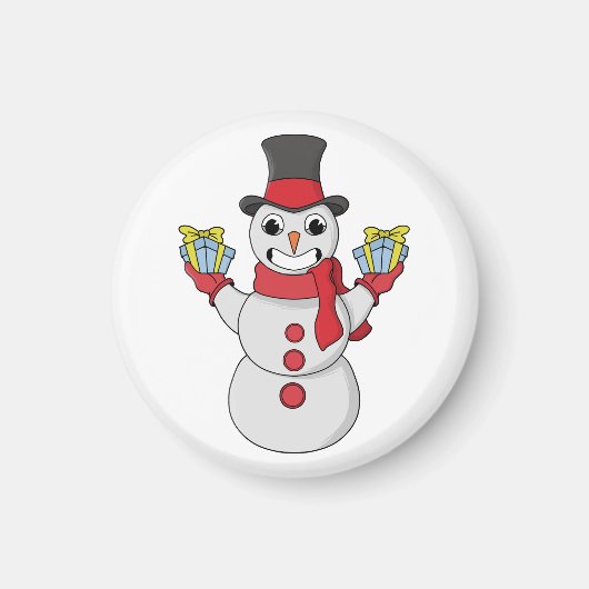 Aimant Cadeaux pour vous de Snowman (Devant)