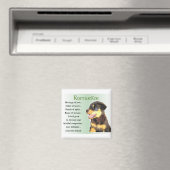 Aimant Cadeaux Rottweiler amoureux (In Situ (Lave-vaisselle))