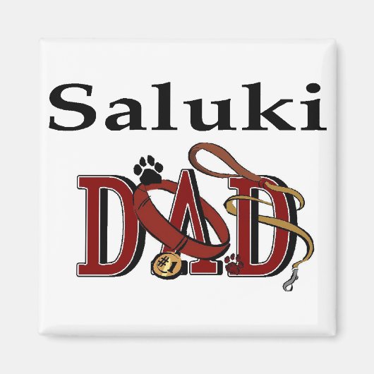 Aimant Cadeaux saluki Papa (Devant)