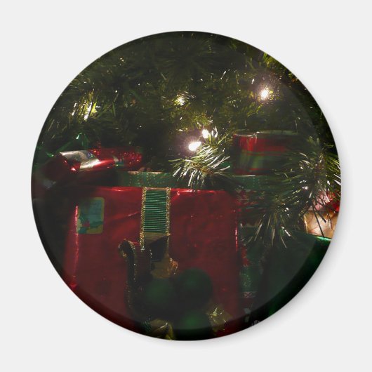 Aimant Cadeaux sous l'arbre Noël (Devant)