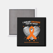 Aimant Cadeaux Vêtements Nièce Sclérose en plaques Aw (Recto/Verso)