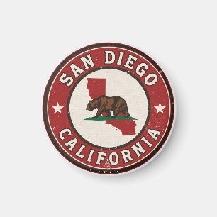 Aimant Cadeaux vintage San Diego, Californie