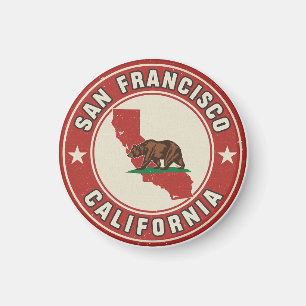 Aimant Cadeaux vintage San Francisco, Californie