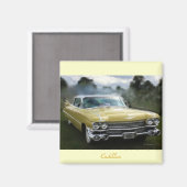 Aimant Cadillac jaune (Recto/Verso)