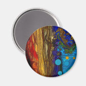 Aimant Cadre - Art Abstrait (Recto/Verso)