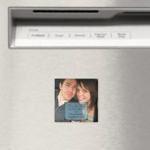 Aimant Cadre Art Déco Bleu Enregistrer l'aimant Date (In Situ (Lave-vaisselle))