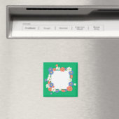 Aimant Cadre de fleurs (In Situ (Lave-vaisselle))