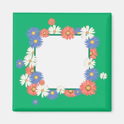 Aimant Cadre de fleurs (Devant)