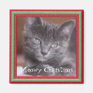 Aimant Cadre de Noël Meowy Personnalisable Kitty
