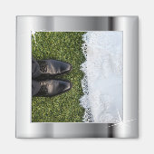 Aimant Cadre élégant en argent (Devant)