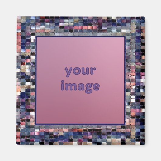 Aimant Cadre photo de conception numérique (Devant)